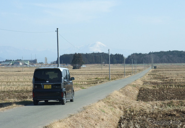 琵琶湖付近の農道にて記念撮影。道具に徹した本当にいいトランスポーターだった。