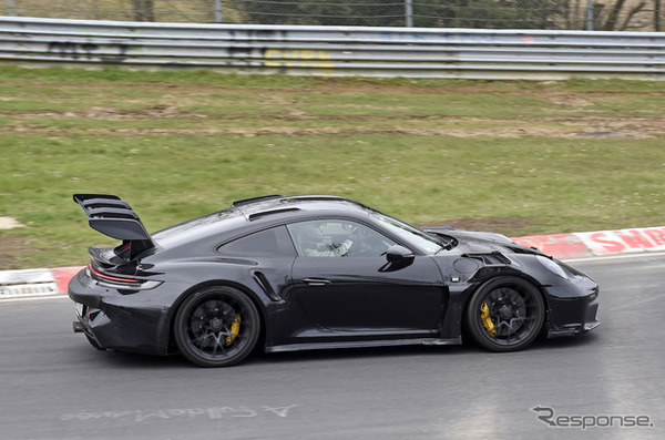 ポルシェ 911 GT2 RS ハイブリッド プロトタイプ（スクープ写真）