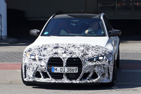 BMW M3ツーリング 改良新型プロトタイプ（スクープ写真）