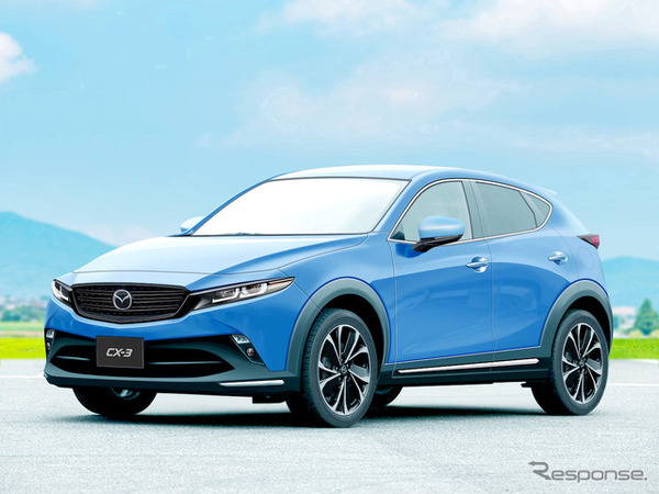 マツダ CX-3 次期型予想CG