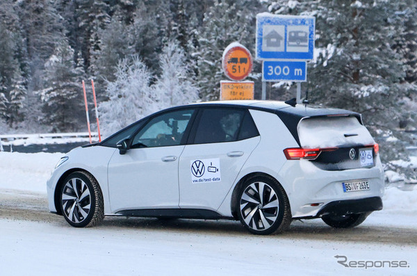 VW ID.3 GTI プロトタイプ（スクープ写真）