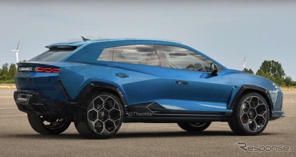 ランボルギーニの次世代コンパクトSUV 予想CG