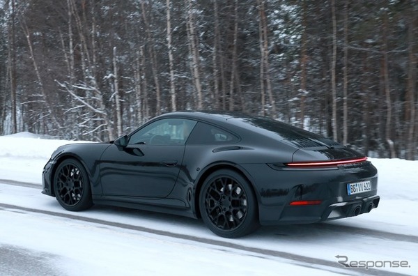 ポルシェ 911 改良新型プロトタイプ（スクープ写真）