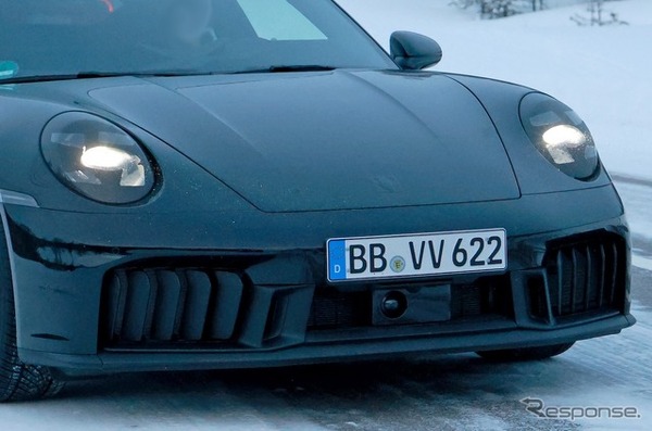 ポルシェ 911 改良新型プロトタイプ（スクープ写真）