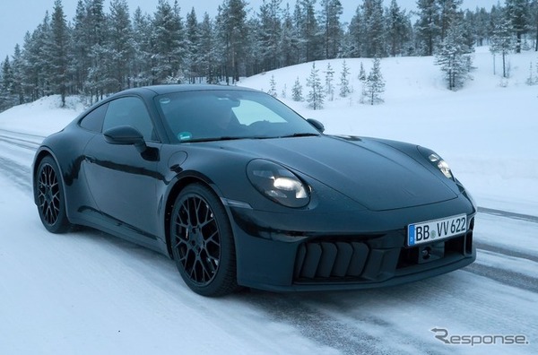 ポルシェ 911 改良新型プロトタイプ（スクープ写真）