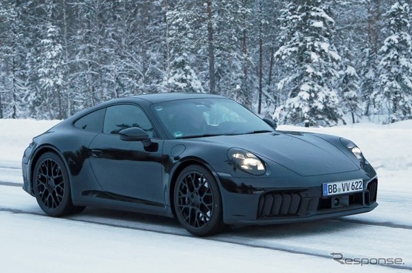 ポルシェ 911 改良新型プロトタイプ（スクープ写真）