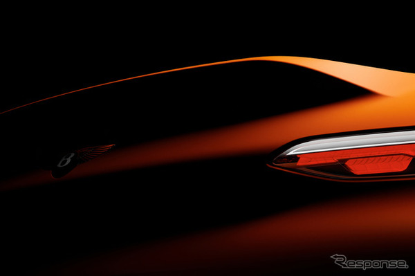 ベントレーの新型車のティザー写真