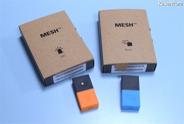 今回使用したMESHの「LEDタグ」と「Moveタグ」
