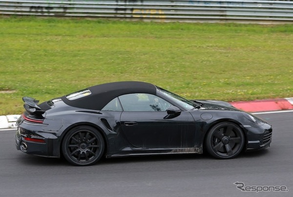 ポルシェ 911 ターボSカブリオレ 改良新型のプロトタイプ