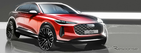 アウディ Q5 新型のデザインスケッチ