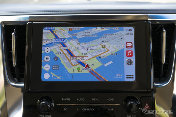 ディスプレイオーディオにNP1の地図アプリを表示することが出来る