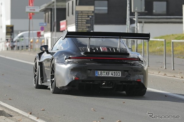 ポルシェ 911 GT3 RS 改良新型のプロトタイプ