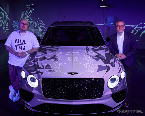 タトゥーアーティストのキース「バンバン」マッカーディー氏と協力してカスタマイズした特別なベントレー『ベンテイガ』