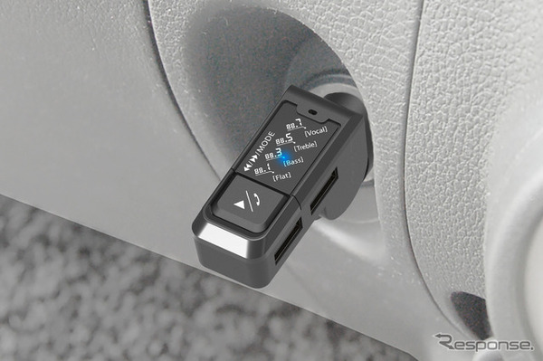 Kashimura・FMトランスミッター 4バンド USB2ポート（KD-272）