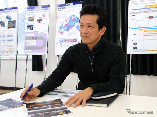SUBARU経営企画本部 デザイン部 IMPREZA/CROSSTREK/FORESTER/BRZ 開発主査の源田哲朗さん