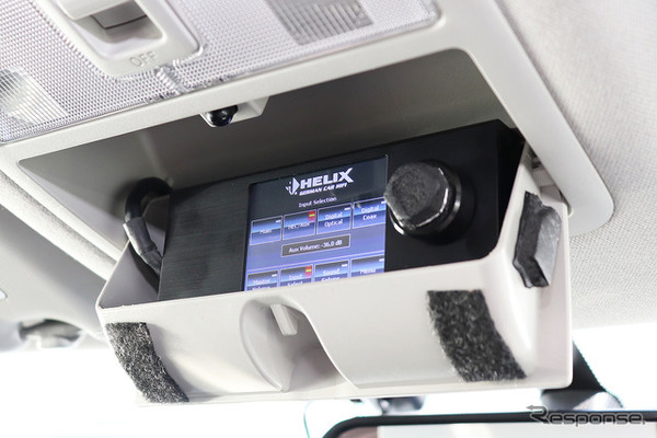 「単体DSP」が搭載されたオーディオカーの一例（製作ショップ：アンティフォン＜石川県＞）。