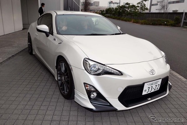 デモカーとして用意された「トヨタ　８６」