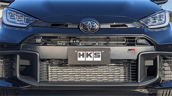HKSトランスファーオイルクーラーキット GRヤリス装着例