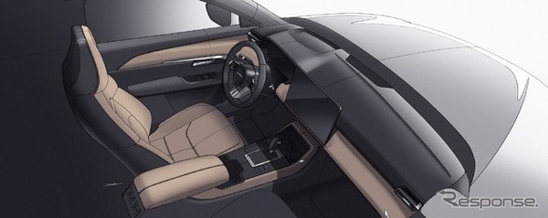 マツダ CX-5 新型のデザインスケッチ