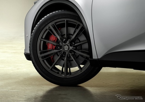 235/45R21タイヤ＆21×8.5Jアルミホイール（マットブラック塗装）＆センターオーナメント