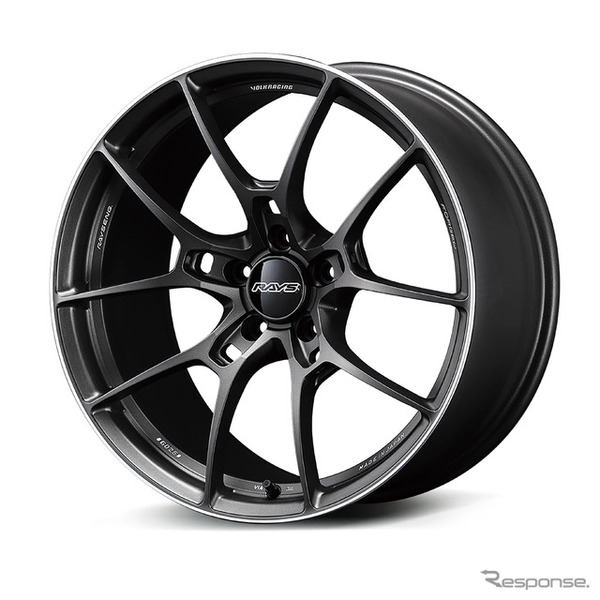 レイズ VOLK RACING G025 マットガンブラック/リムエッジDC