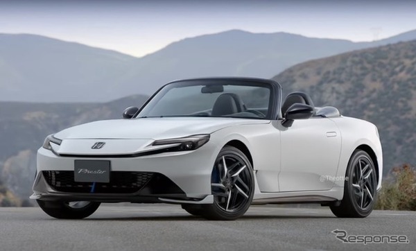 ホンダ プレリュード 新型ベースのロードスター、予想CG