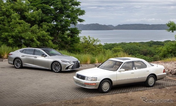 1990年のLS400と2019年のLS500