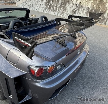 ジェイズレーシングのホンダ『S2000』用ドライカーボン製GTウイング
