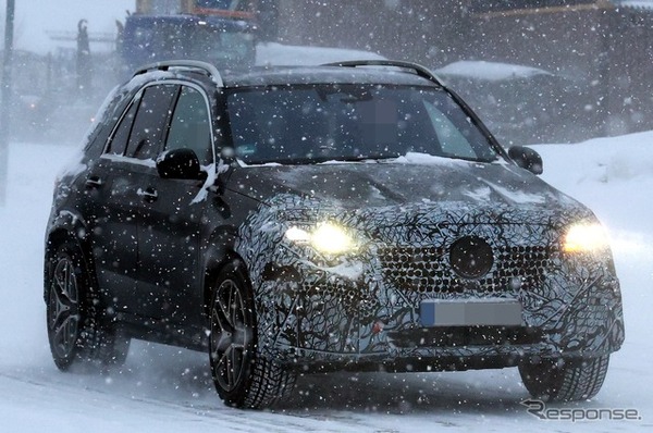 メルセデスAMG GLE53 改良新型のプロトタイプ