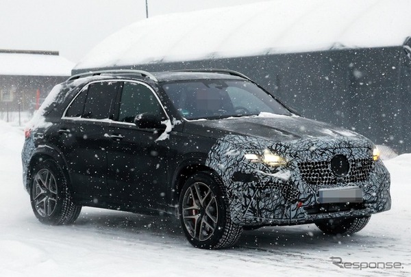 メルセデスAMG GLE53 改良新型のプロトタイプ