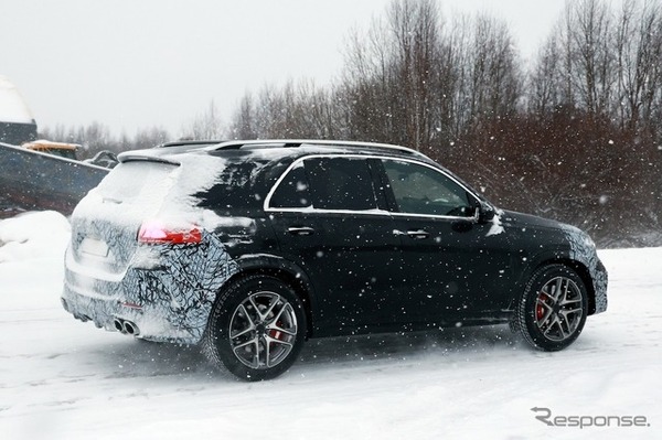 メルセデスAMG GLE53 改良新型のプロトタイプ