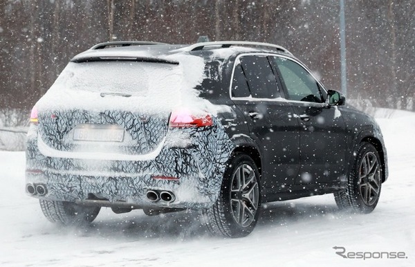 メルセデスAMG GLE53 改良新型のプロトタイプ