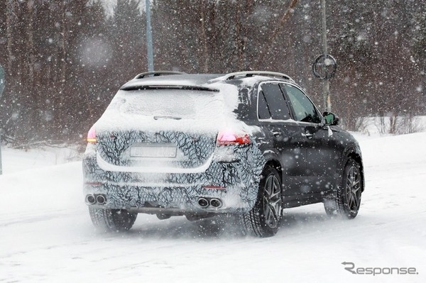 メルセデスAMG GLE53 改良新型のプロトタイプ