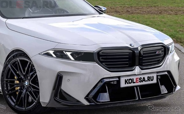 BMW M5 改良新型の予想CG。クラシックグリル仕様