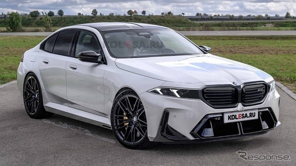 BMW M5 改良新型の予想CG。クラシックグリル仕様