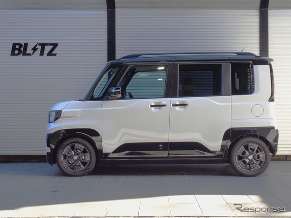 ブリッツ DAMPER ZZ-Rローダウンモデル　デリカミニ装着例（基準車高：フロント 24mmダウン / リア 22mmダウン）