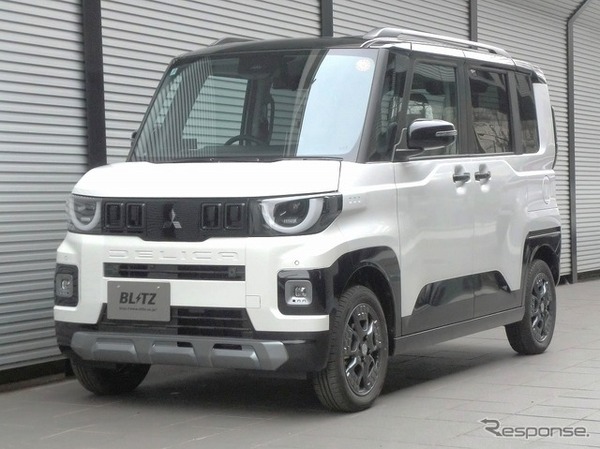 ブリッツ DAMPER ZZ-Rリフトアップモデル　デリカミニ装着例（基準車高：フロント 14mmアップ / リア 20mmアップ）