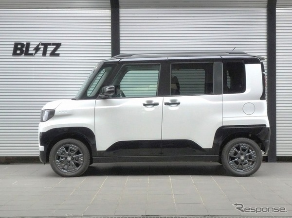 ブリッツ DAMPER ZZ-Rリフトアップモデル　デリカミニ装着例（基準車高：フロント 14mmアップ / リア 20mmアップ）