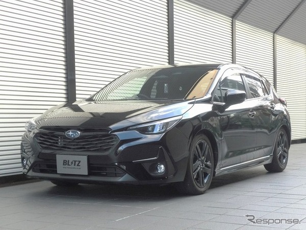 ブリッツ DAMPER ZZ-R　インプレッサ装着例（基準車高：フロント 27mmダウン / リア 19mmダウン）