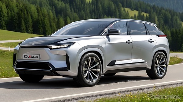 トヨタの新型3列SUV、予想CG