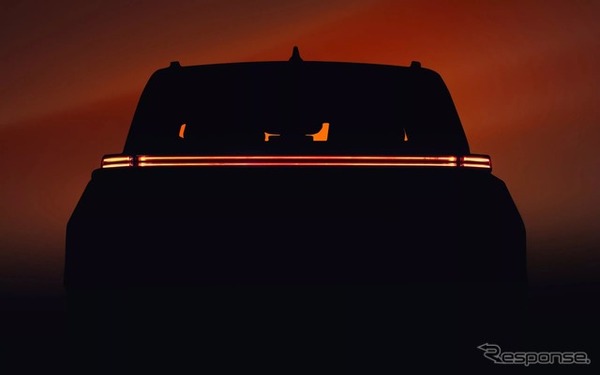 トヨタの新型3列SUV、ティザーイメージ