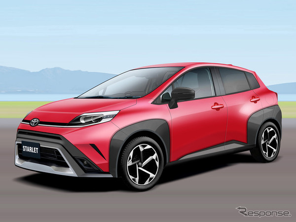 トヨタ スターレット 新型の予想CG