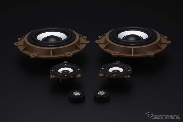 純正3ウェイフロントスピーカーとの交換装着に対応した純正交換型プレミアムスピーカーキット