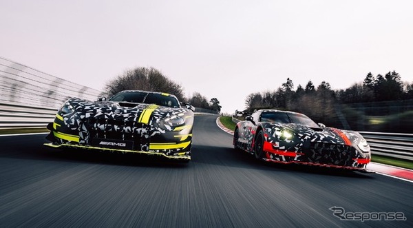 メルセデスAMG『GTブラックシリーズ』（左）とGT3次期型のプロトタイプ