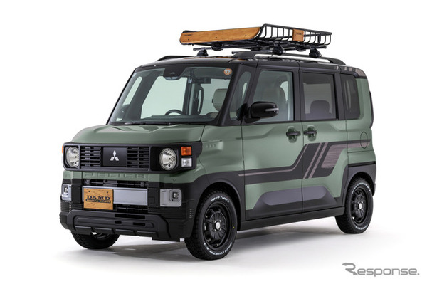 「DAMD DELICA MINI DALI」アッシュグリーンメタリック・ブラックマイカ