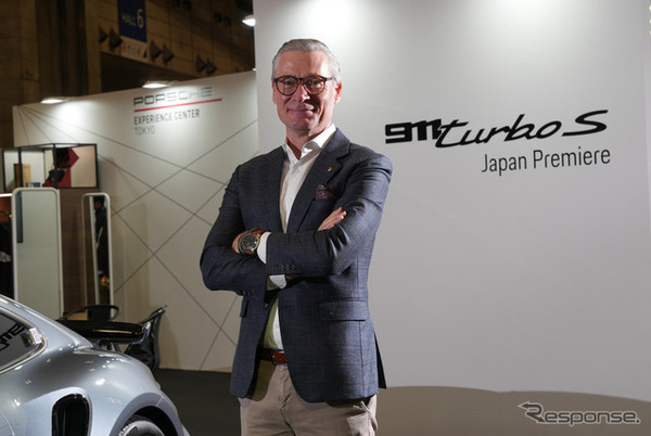 ポルシェジャパン イモー・ブッシュマン社長（10日、オートモビルカウンシル2026会場にて）
