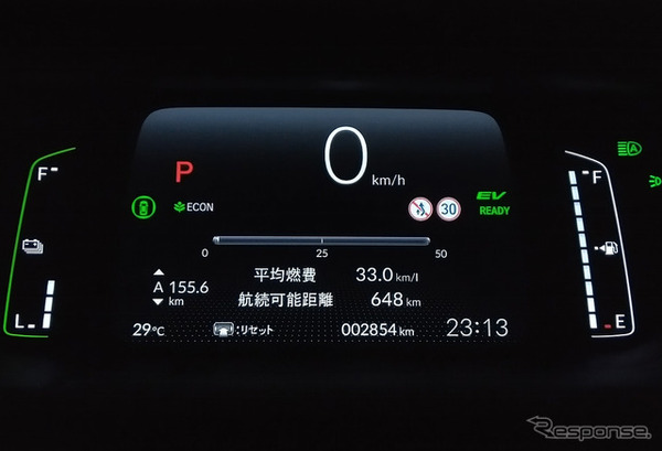 後期型のe:HEV 2WDは初テストだったが、燃費は劇的に向上した