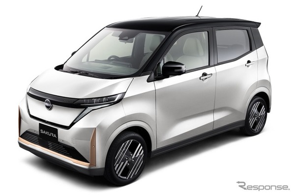 日産サクラ改良新型：Gグレード、ホワイトパール・ブラック