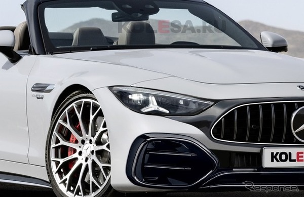 メルセデスAMG SL 改良新型の予想CG