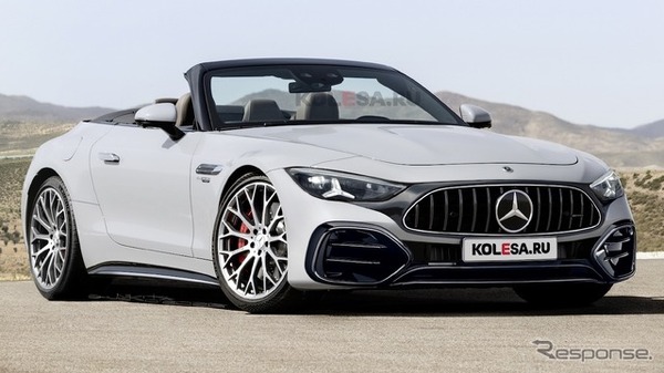 メルセデスAMG SL 改良新型の予想CG
